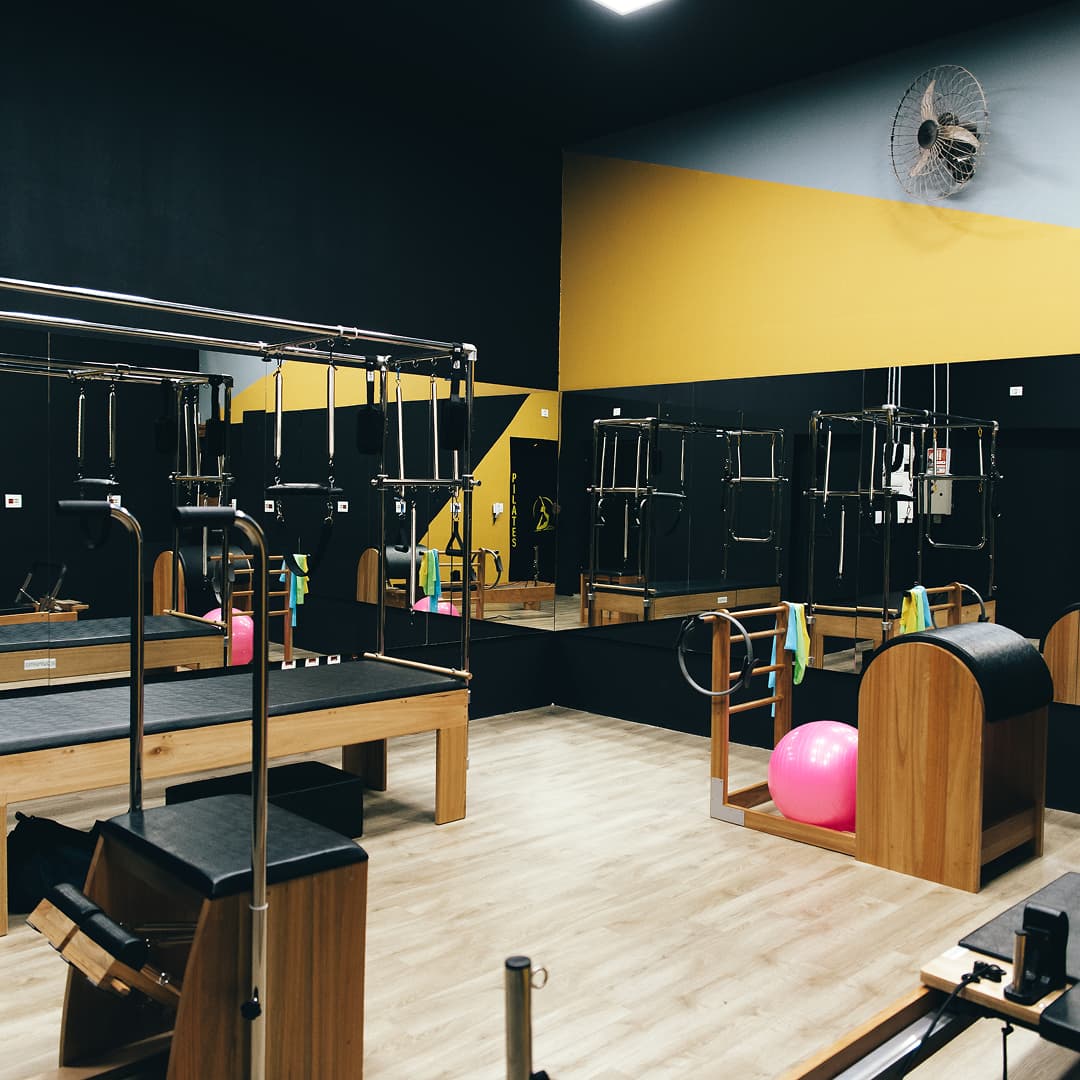 Espaço de pilates da academia
